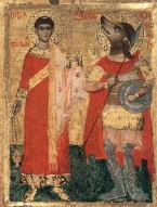 Saint Stephen and Saint Christopher icon